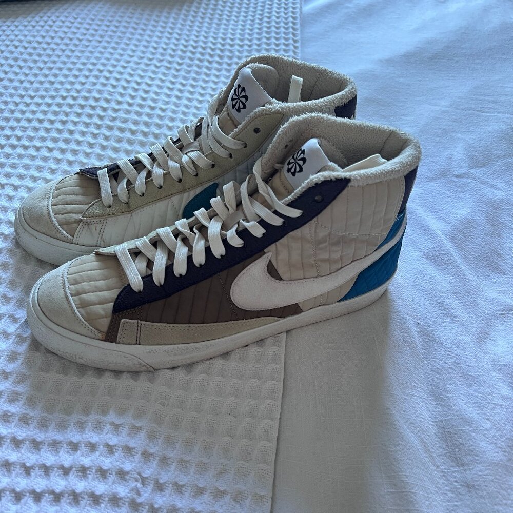 Nike Men's Blazer Mid 77 Premium Sneaker - Patchwork - Picture 2 of 9
